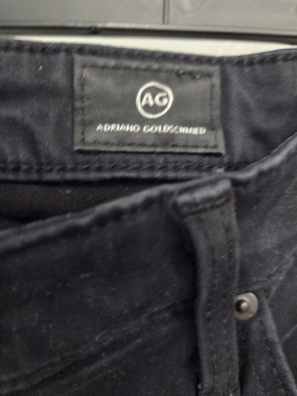 ADRIANO GOLDSCHMIED The Prima Crop Cigarette Crop Black Jeans SIZE 28